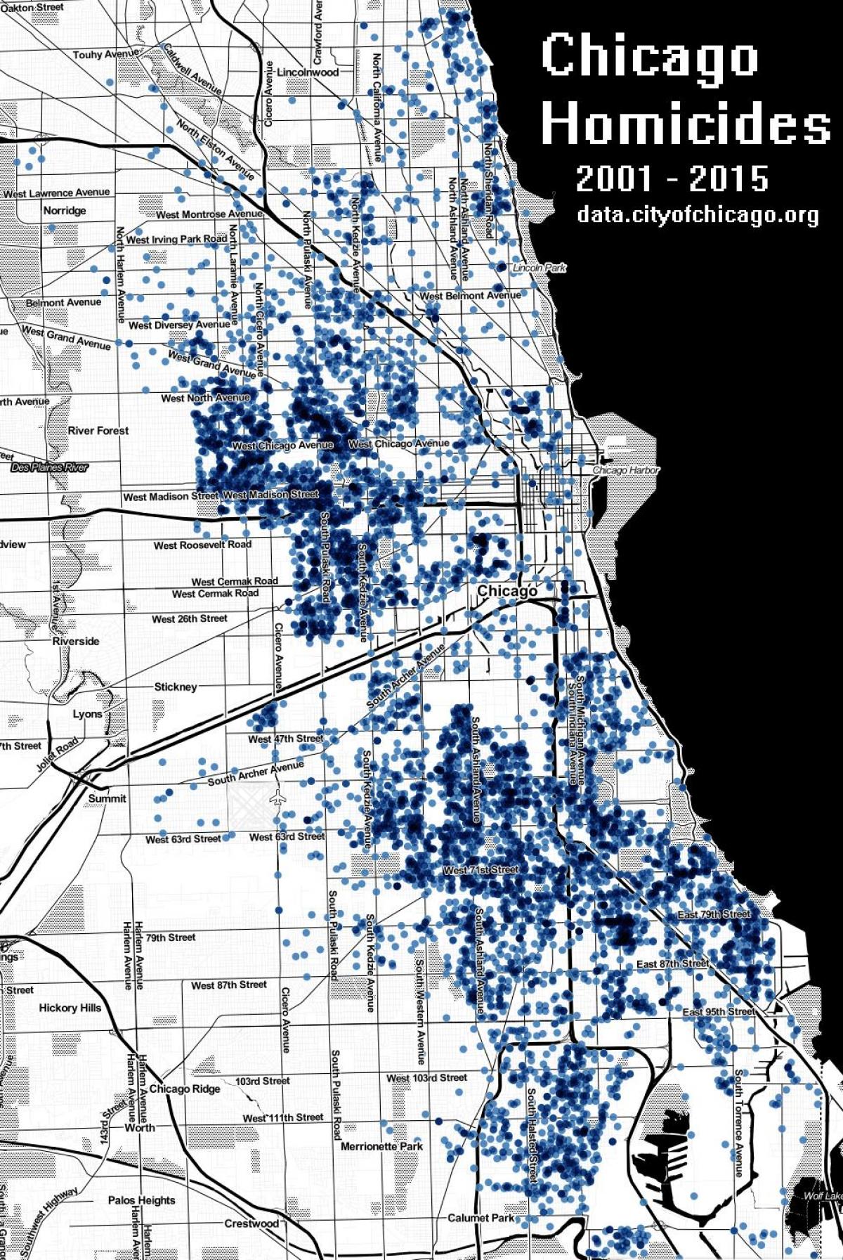 Chicago pagpatay mapa