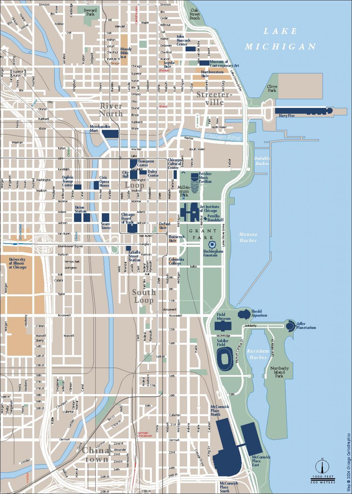 trapiko mapa Chicago