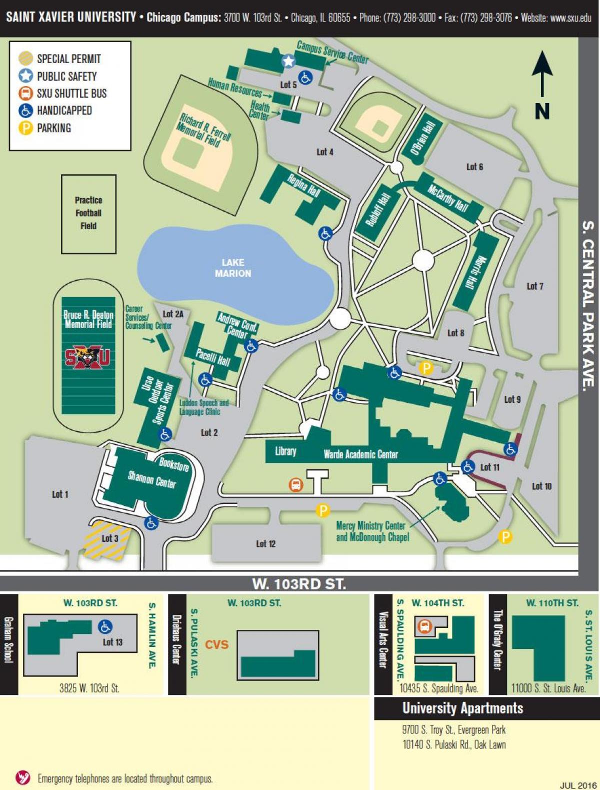 university of Chicago campus mapa