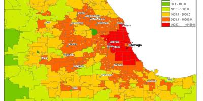 Demographic na mga mapa ng Chicago