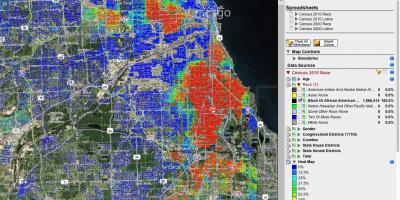 Chicago shooting hotspot mapa