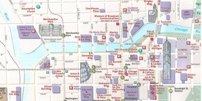 Turista mapa ng Chicago