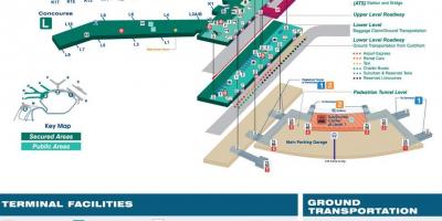 Chicago O Hare airport gate mapa