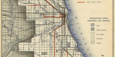 Mapa ng subway Chicago